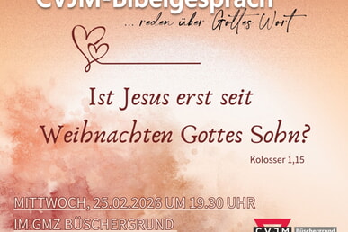 CVJM Bibelgespr&auml;ch - reden &uuml;ber Gottes Wort